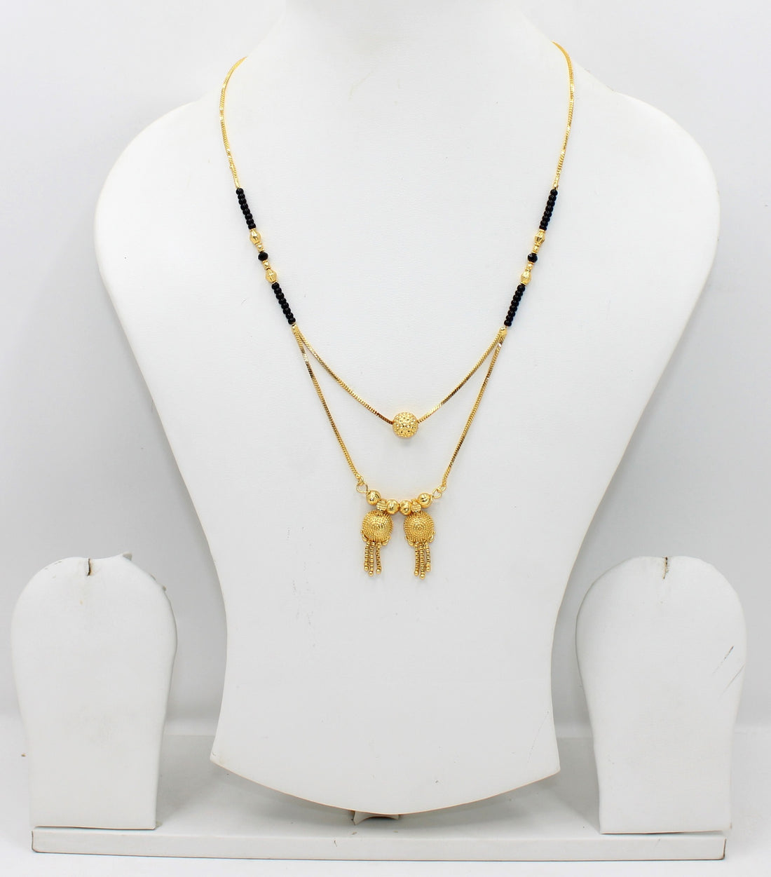 Elegant Double Layer Gold-Plated Mangalsutra – Royal Design for Modern Traditions 💛