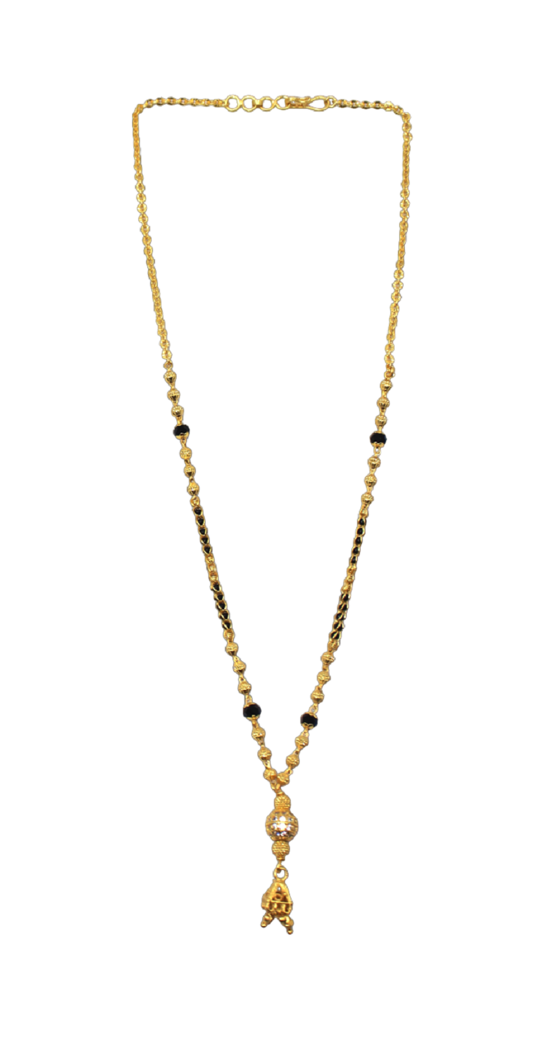 Premium Gold Plated Daily Wear Mangalsutra with Elegant Hanging Pendant – Traditional & Stylish 💛