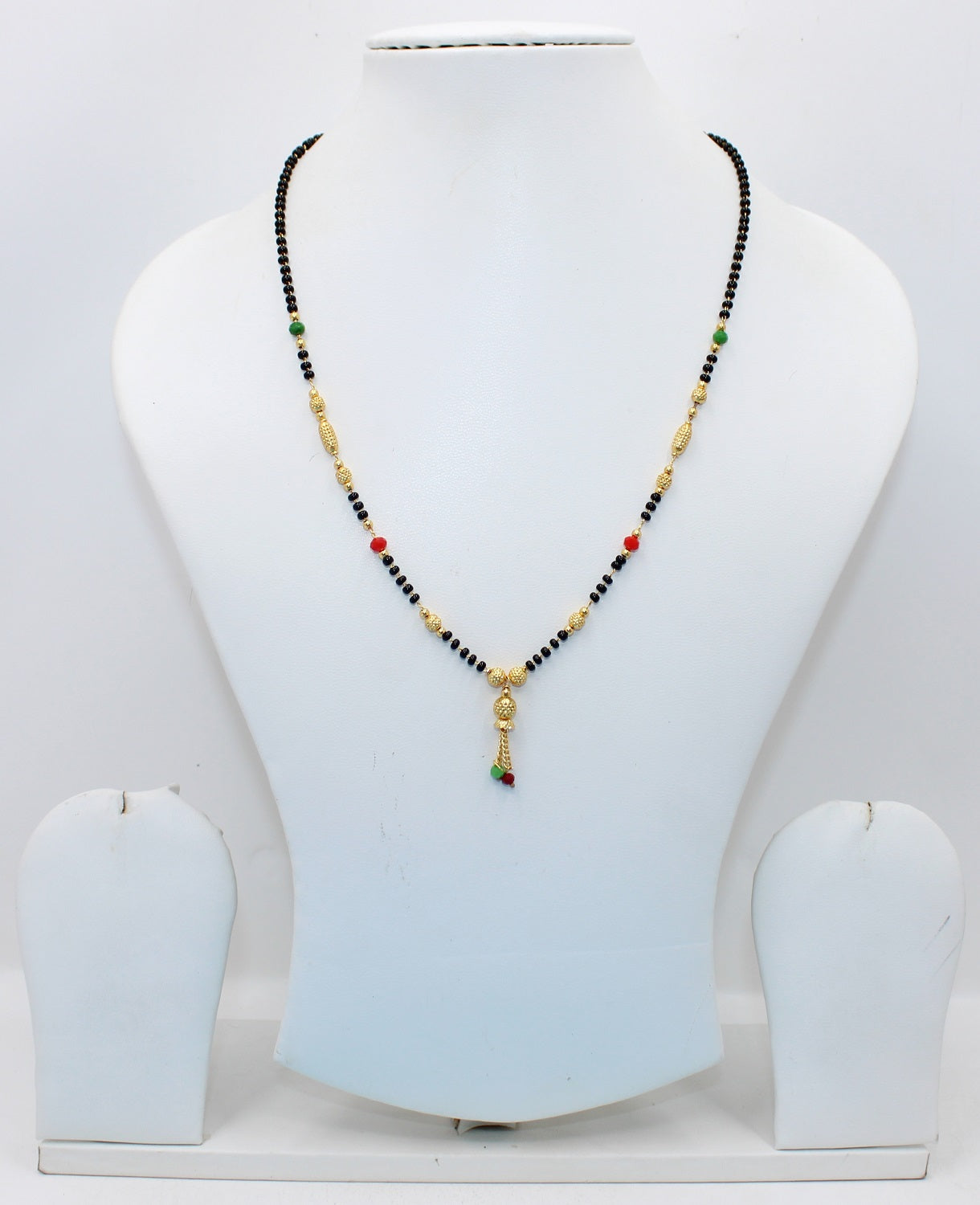 Traditional Multicolor Beaded Gold Plated Mangalsutra – Elegant Daily Wear Design for Women 💛