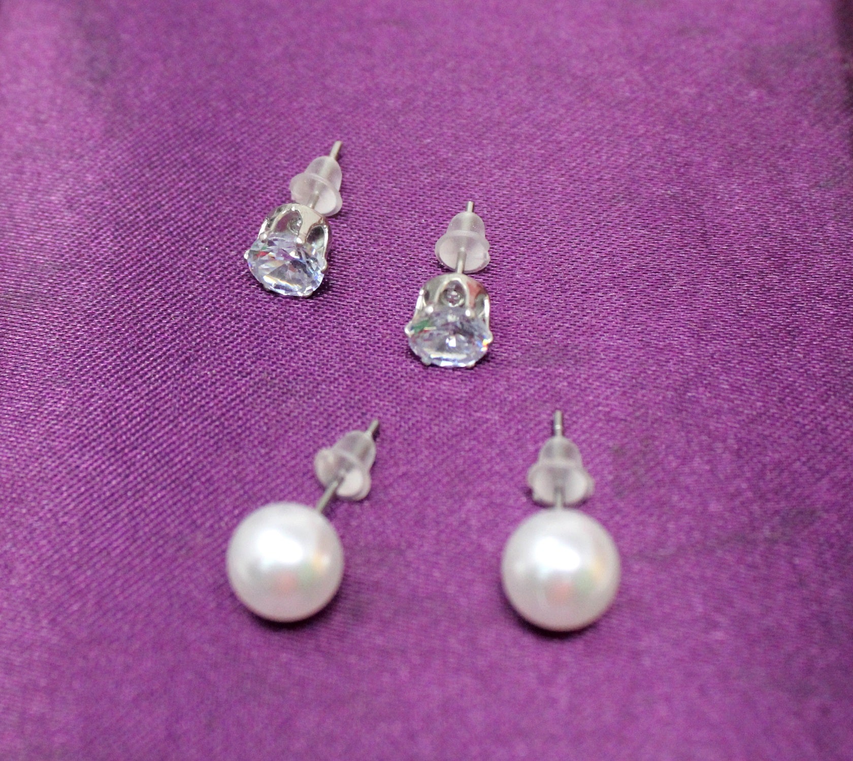 soni jewellery American Diamond Jewellery Set