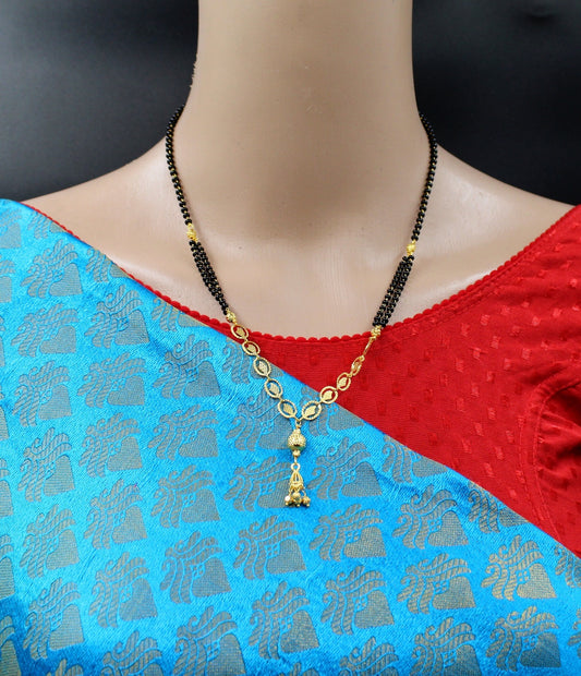 Soni Jewellery Feminine Beautiful Gold Plated Mangalsutra For Women