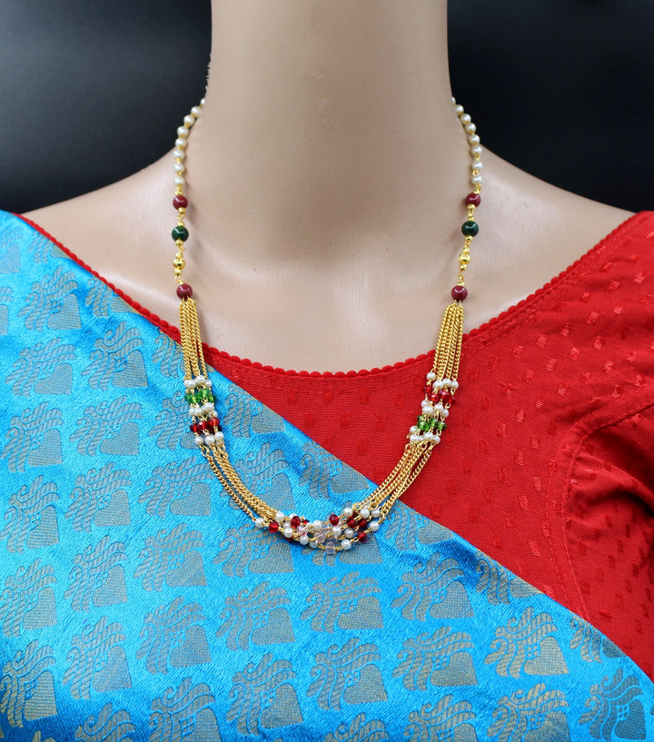Royal Layered Maharani Necklace Set – Traditional Bridal & Festive Wear
