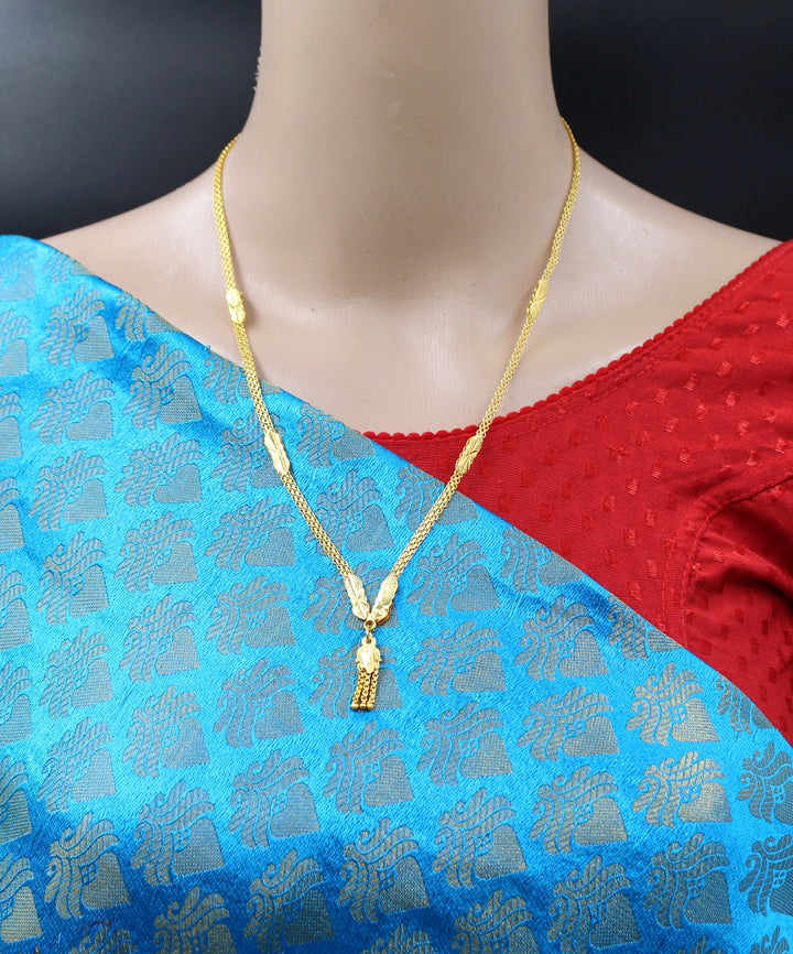 Allure Gold-Plated Chain & Pendant Set for Women – Traditional & Daily Wear