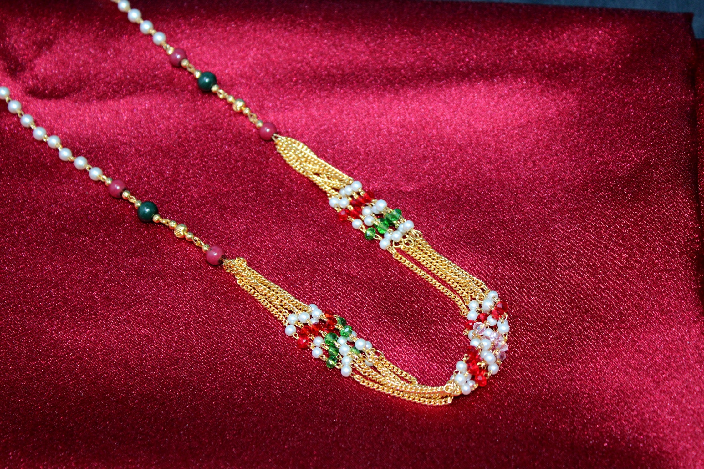 Royal Layered Maharani Necklace Set – Traditional Bridal & Festive Wear