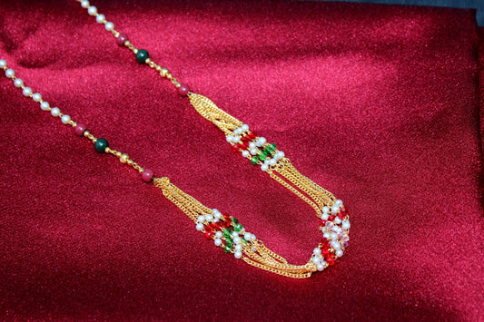 Soni Jewellery Graceful Maharani layred necklace for Women and Girls