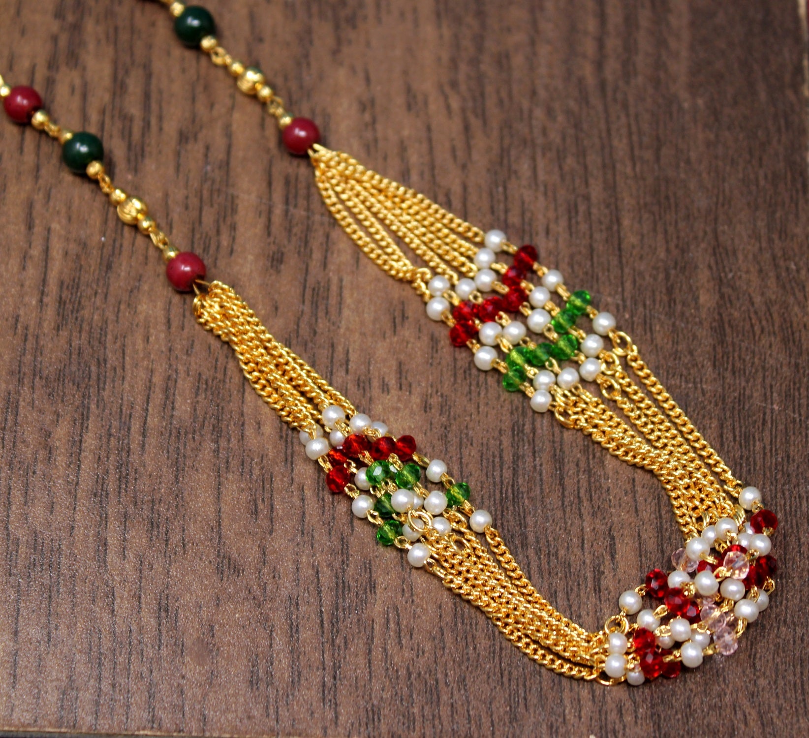 Royal Layered Maharani Necklace Set – Traditional Bridal & Festive Wear