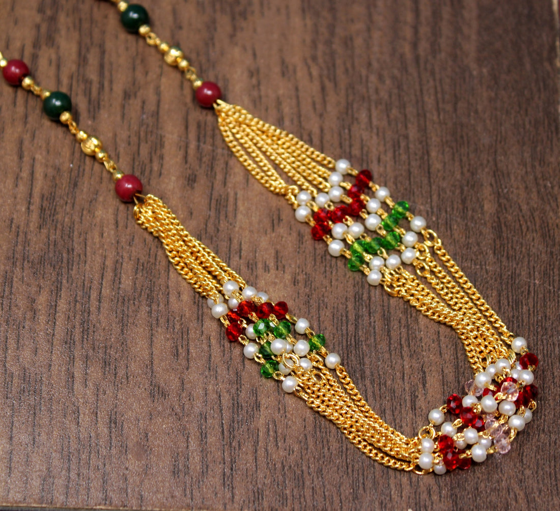 Royal Layered Maharani Necklace Set – Traditional Bridal & Festive Wear