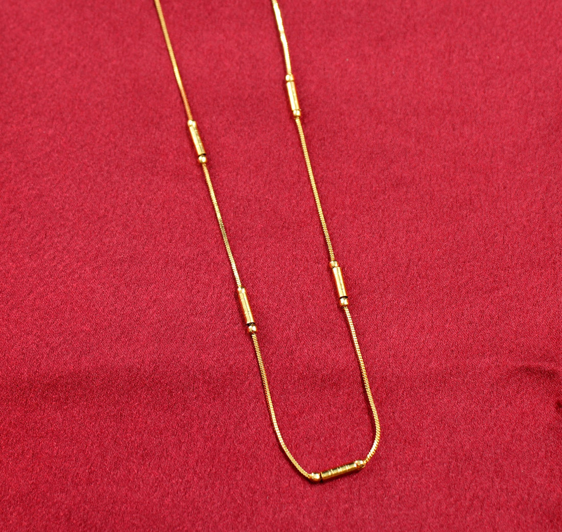 Elegant Gold-Plated Chain for Daily & Festive Wear – Lightweight & Skin-Friendly