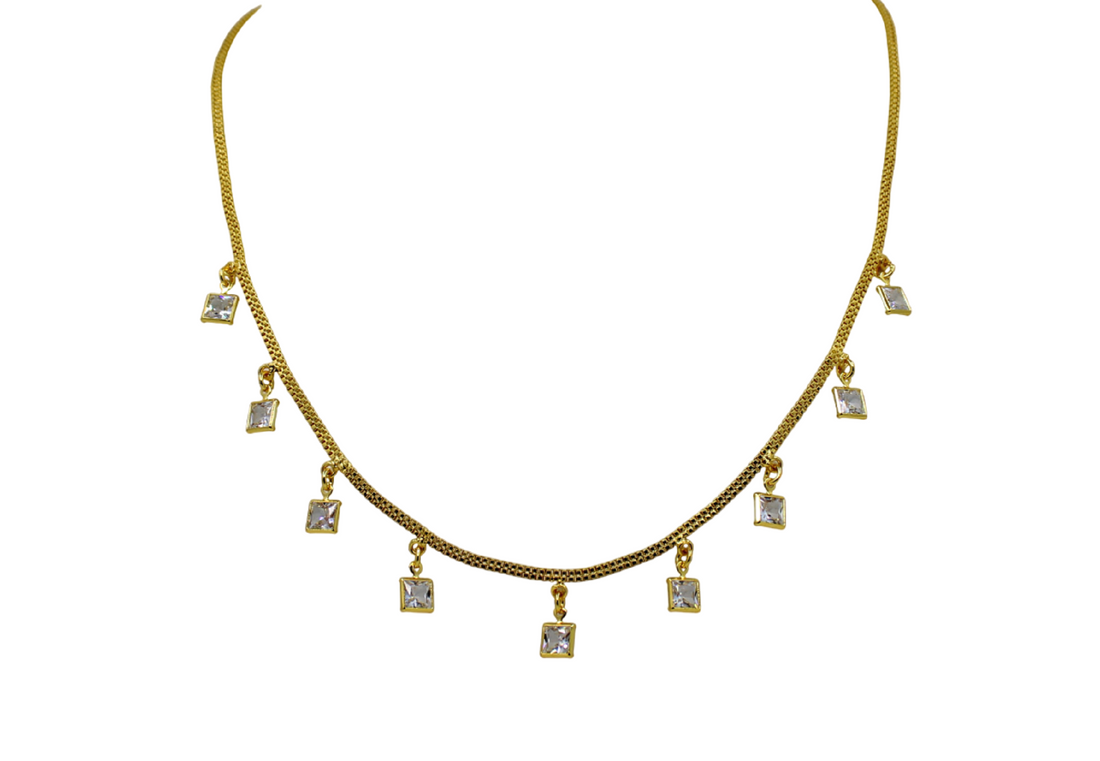 Elegant White Stone Necklace Set for Women – Traditional & Festive Wear