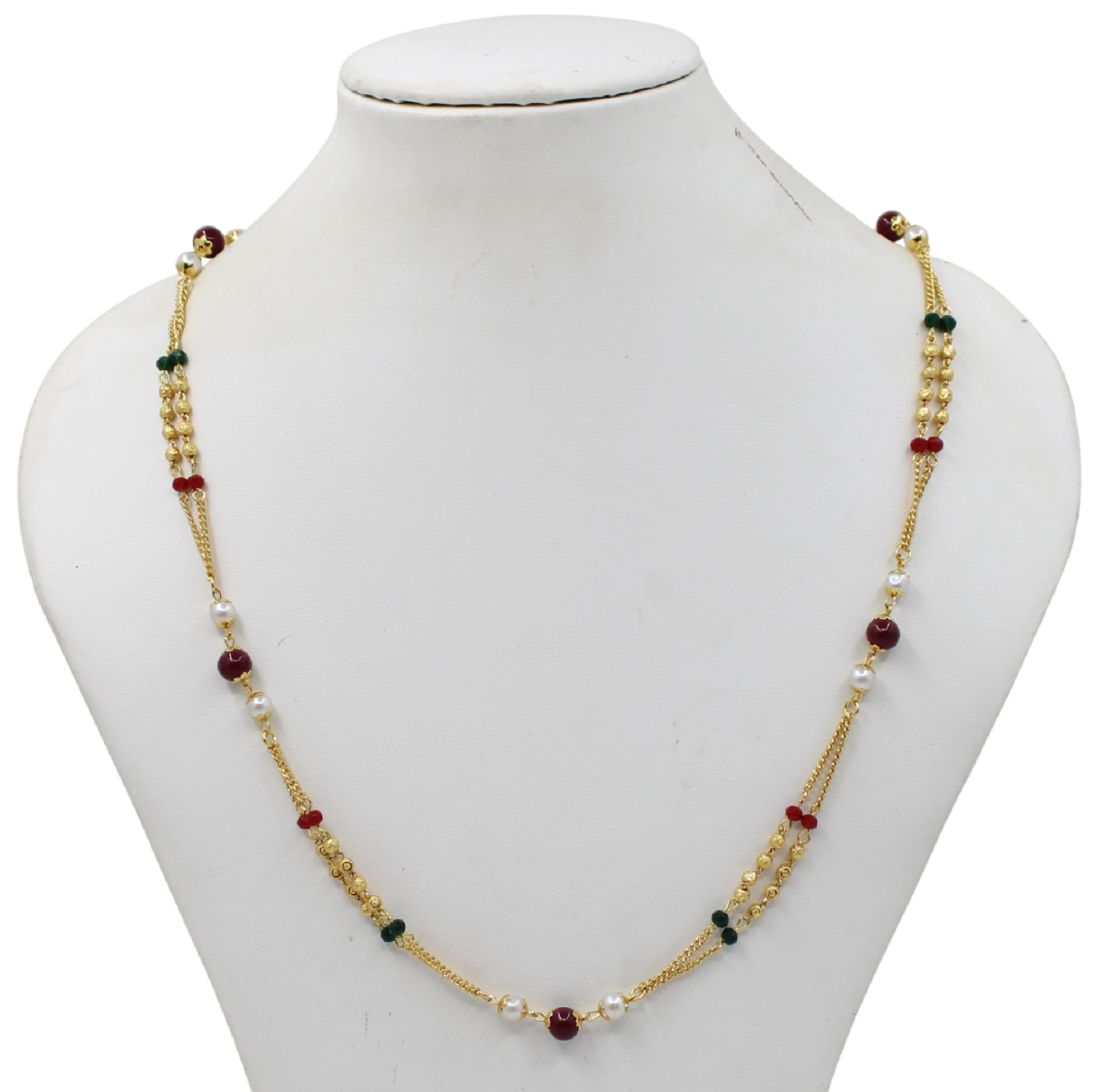 Layered Maharani Gold-Toned Necklace Set for Women – Festive & Bridal Wear