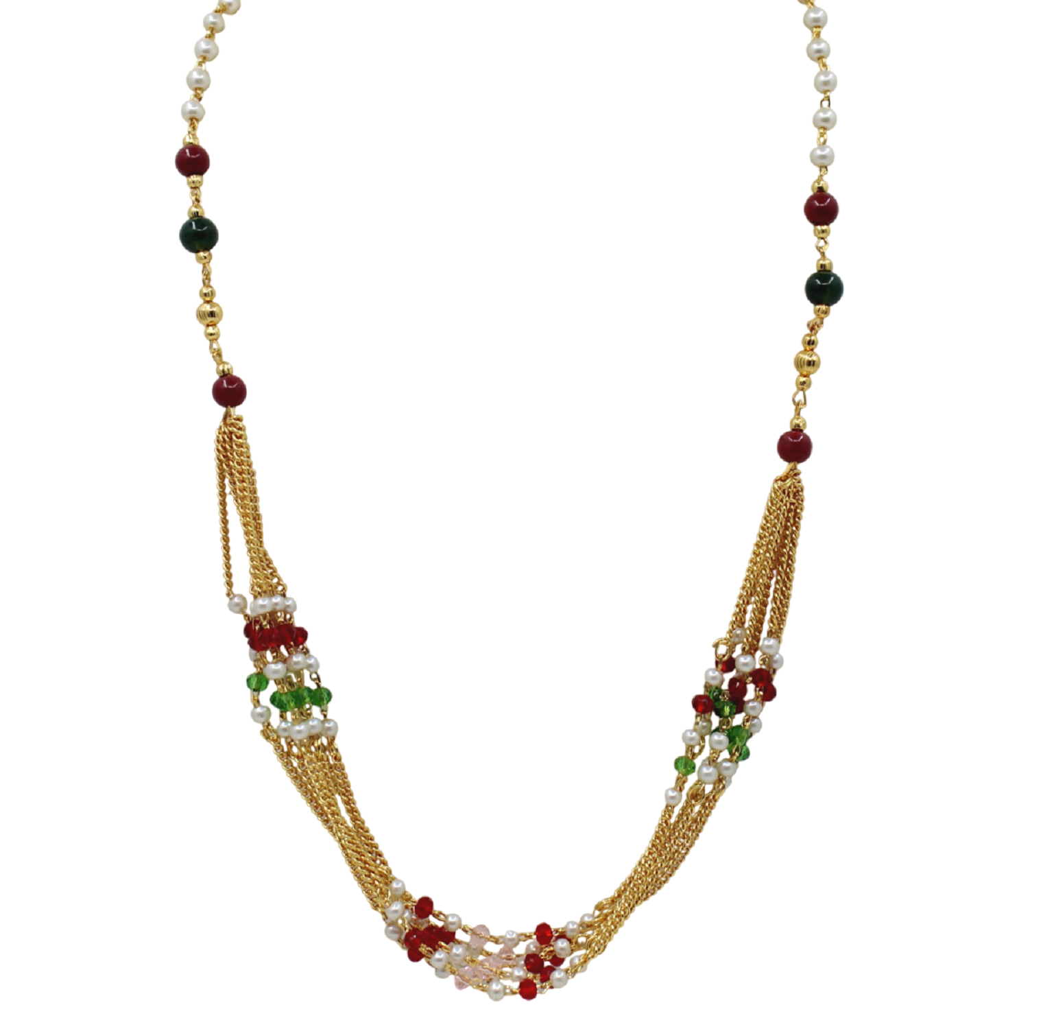 Royal Layered Maharani Necklace Set – Traditional Bridal & Festive Wear