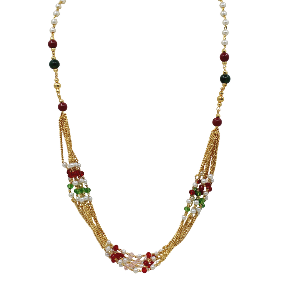 Royal Layered Maharani Necklace Set – Traditional Bridal & Festive Wear