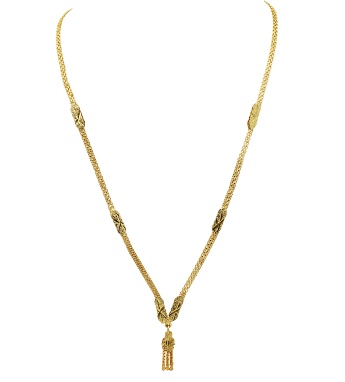 Allure Gold-Plated Chain & Pendant Set for Women – Traditional & Daily Wear