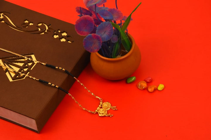 Elegant Double Layer Gold-Plated Mangalsutra – Royal Design for Modern Traditions 💛