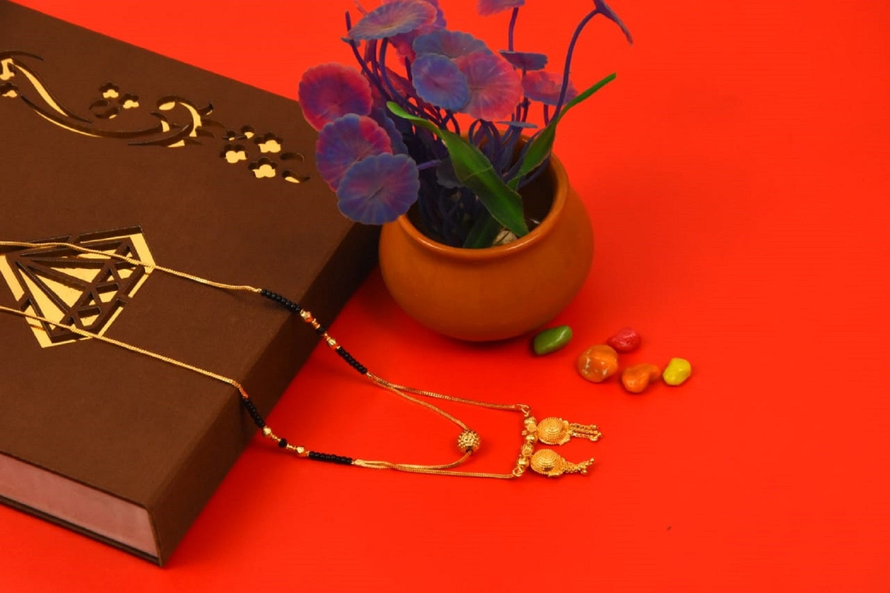 Elegant Double Layer Gold-Plated Mangalsutra – Royal Design for Modern Traditions 💛