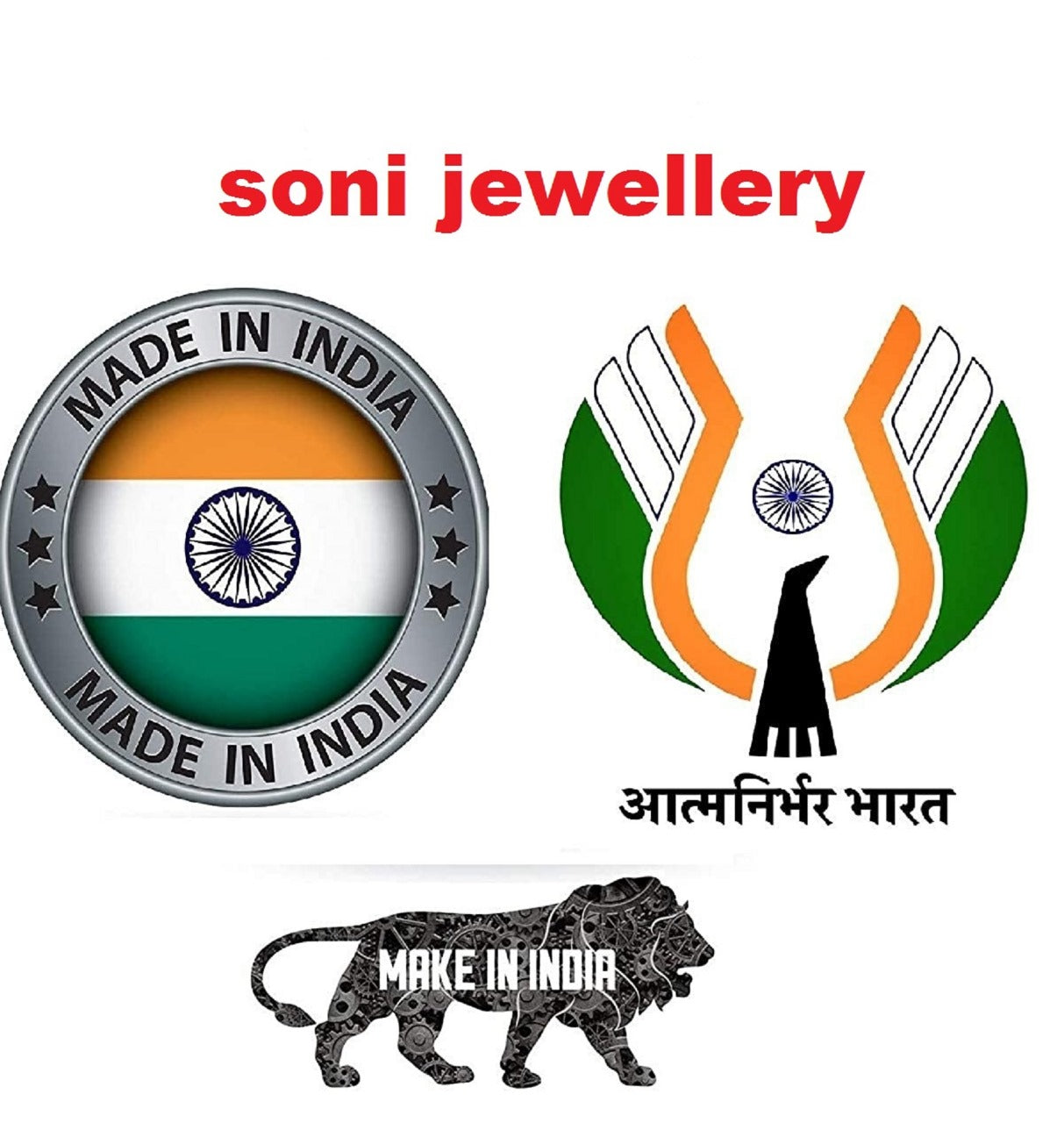 Soni Jewellery Elegant White Stone Necklace for Women and Girls