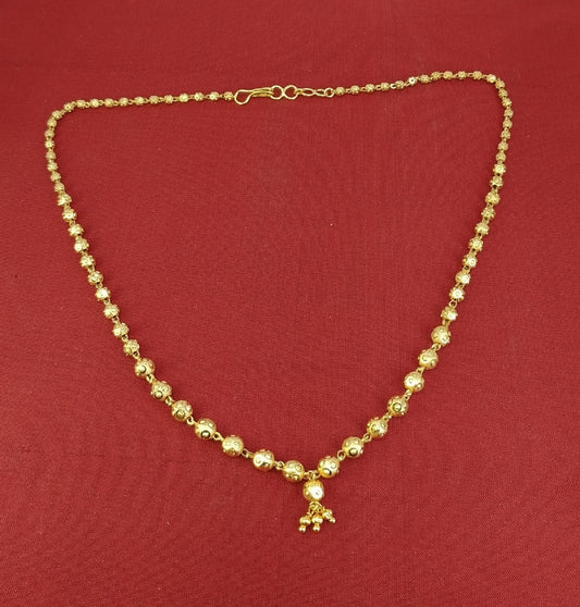 Soni Jewellery Combo of 3 Traditional Daily Wear Mangalsutra for Women (Pack Of 3) (1 Long Mangalsutra, 1 Golden Jumer Earring, 1 Necklace & Chain)